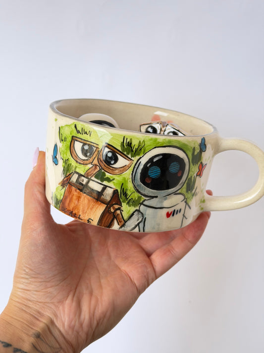 Couple handmade ceramic mug