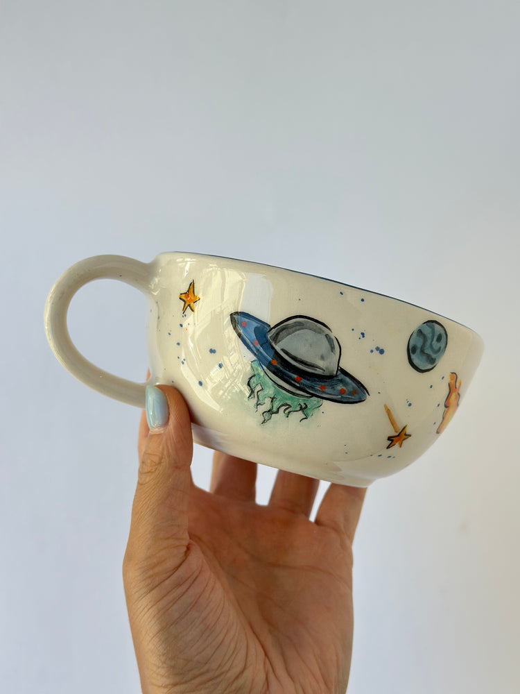 Astronaut handmade ceramic mug
