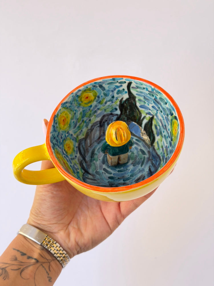 Handmade ceramic vincent mug
