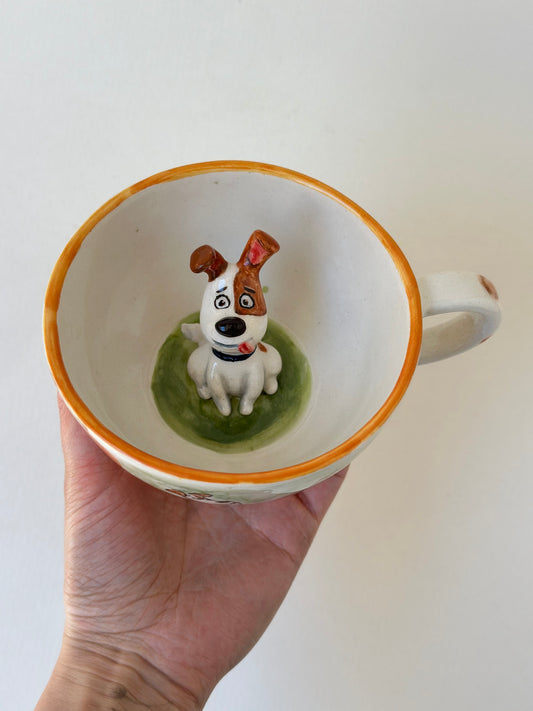Dog handmade ceramic mug