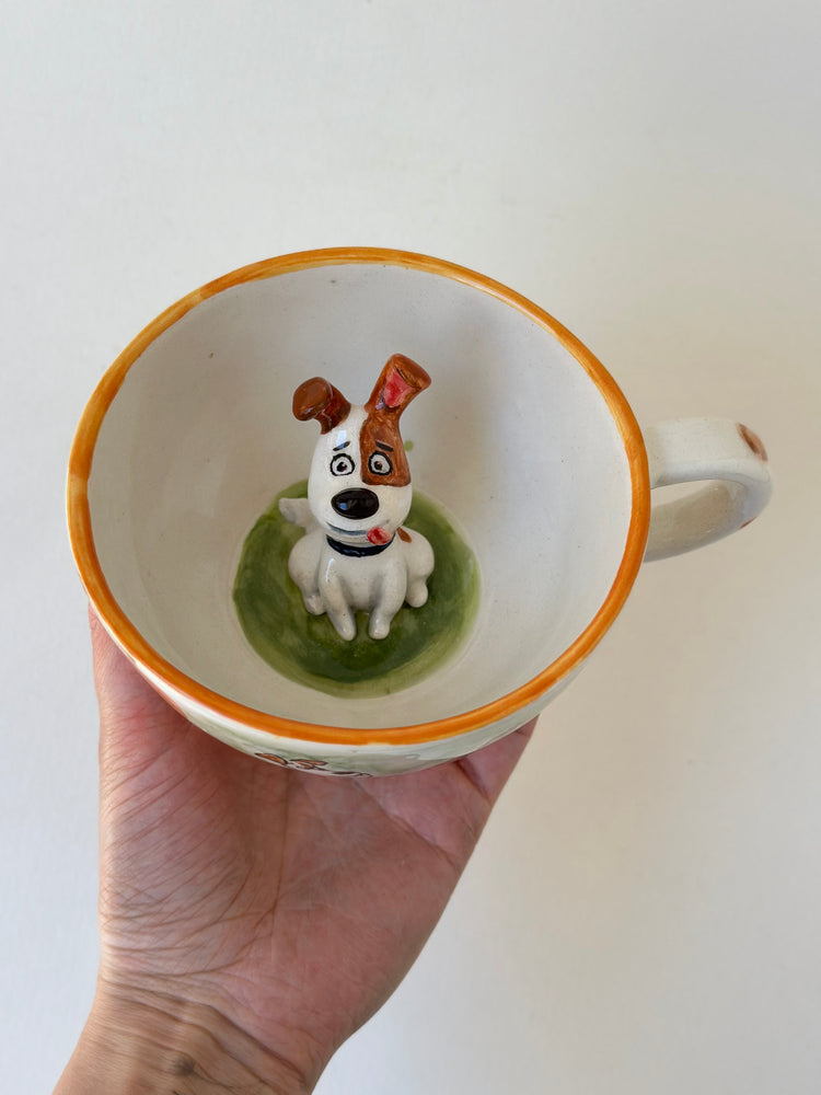 Dog handmade ceramic mug