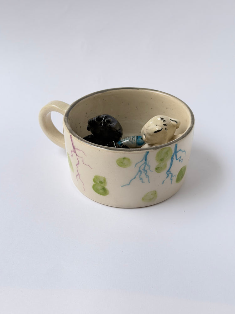 Dragons handmade ceramic mug