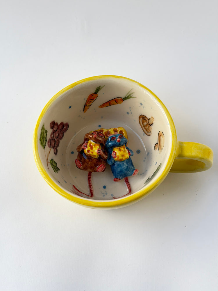 Little Chef and brother handmade ceramic mug