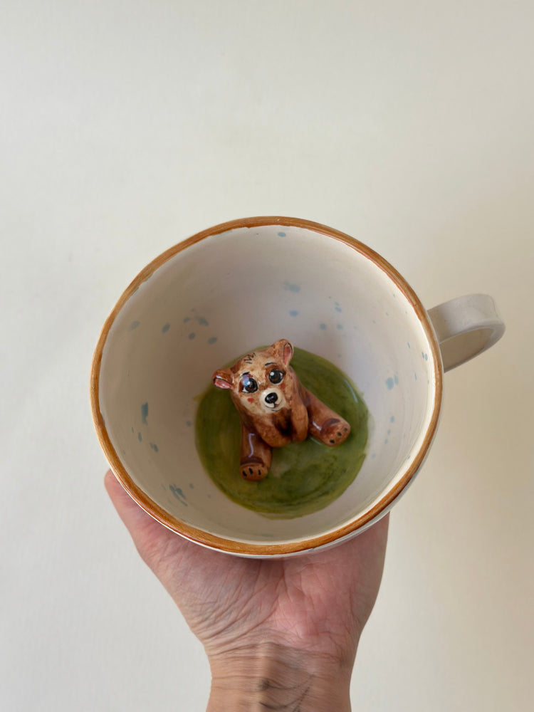 Teddy handmade ceramic mug