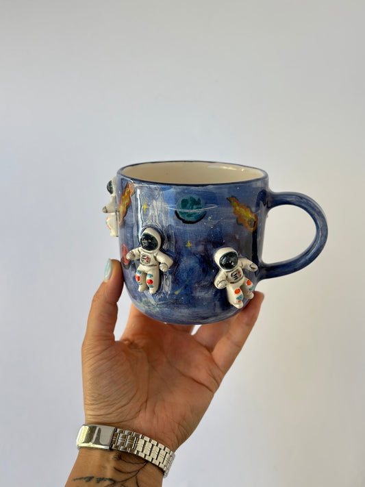 Astronaut handmade ceramic mug