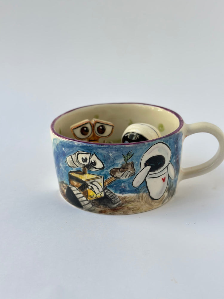 Couple handmade ceramic mug