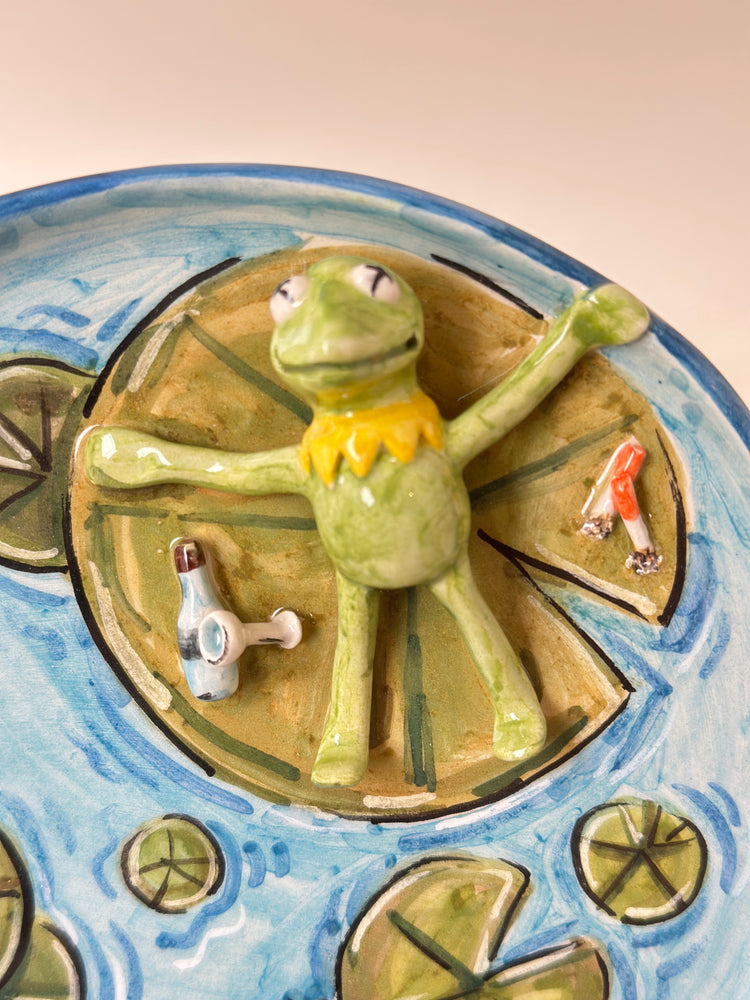 Kermit Handmade plate