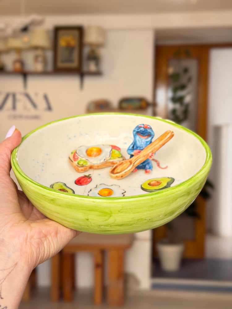 Handmade Little Prinfe bowl (Note: The product is being sold at a discounted price due to a minor defect.)