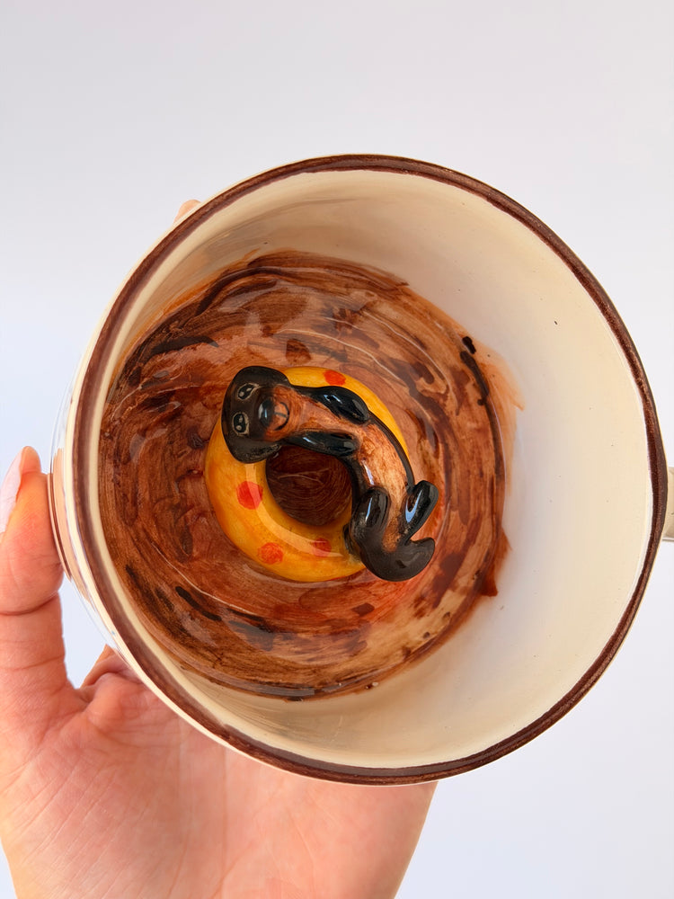 Dachshund handmade ceramic mug