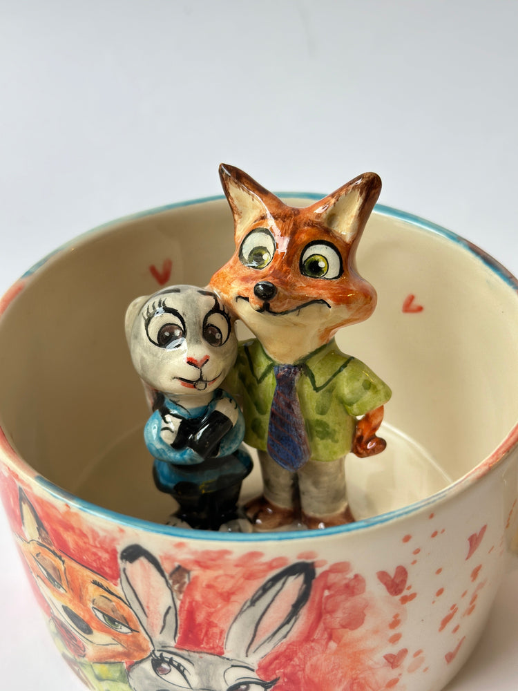 Nick and Judy handmade mug