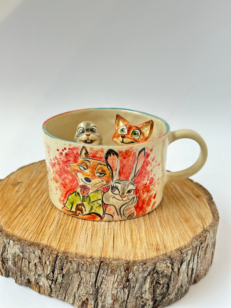 Nick and Judy handmade mug