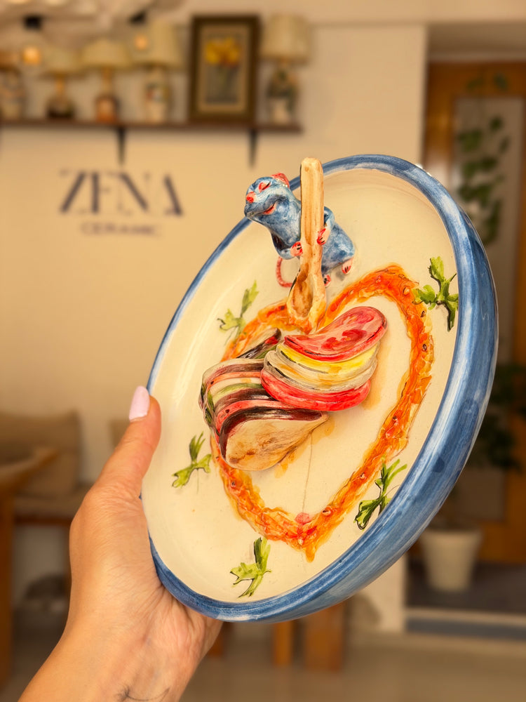Handmade Little Prinfe bowl (Note: The product is being sold at a discounted price due to a minor defect.)