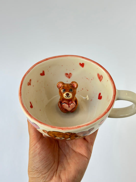Teddy handmade ceramic mug