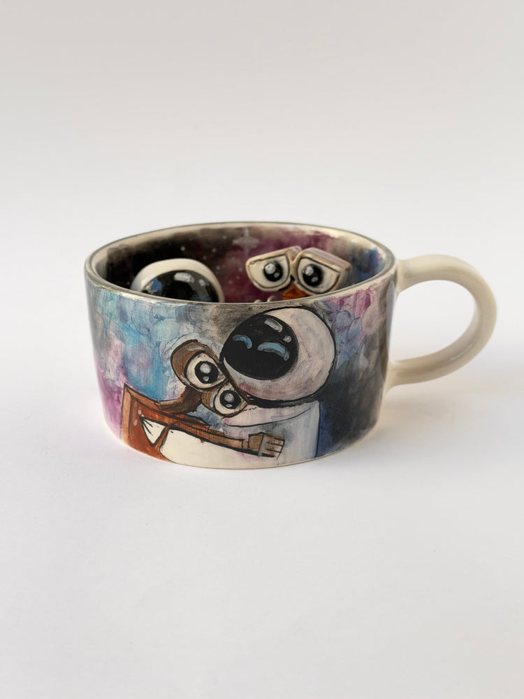 Couple handmade ceramic mug