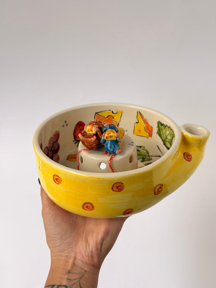 Little Chef and brother handmade ceramic washing bowl
