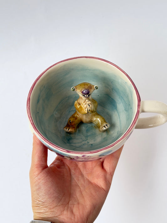 Ground sloth handmade ceramic mug