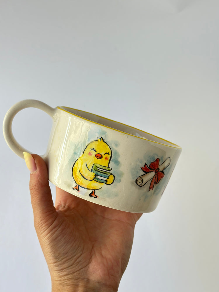Graduate dwarves handmade mug