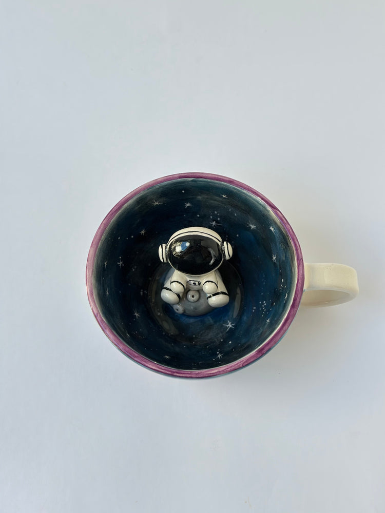 Astronaut handmade ceramic mug