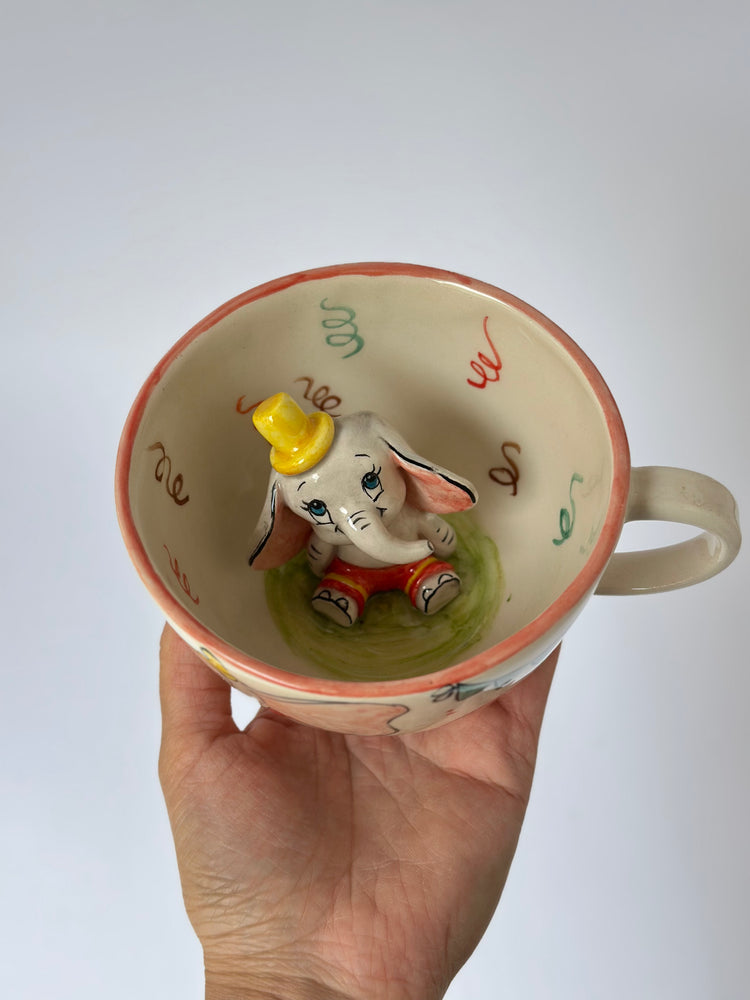 Elephant handmade ceramic mug