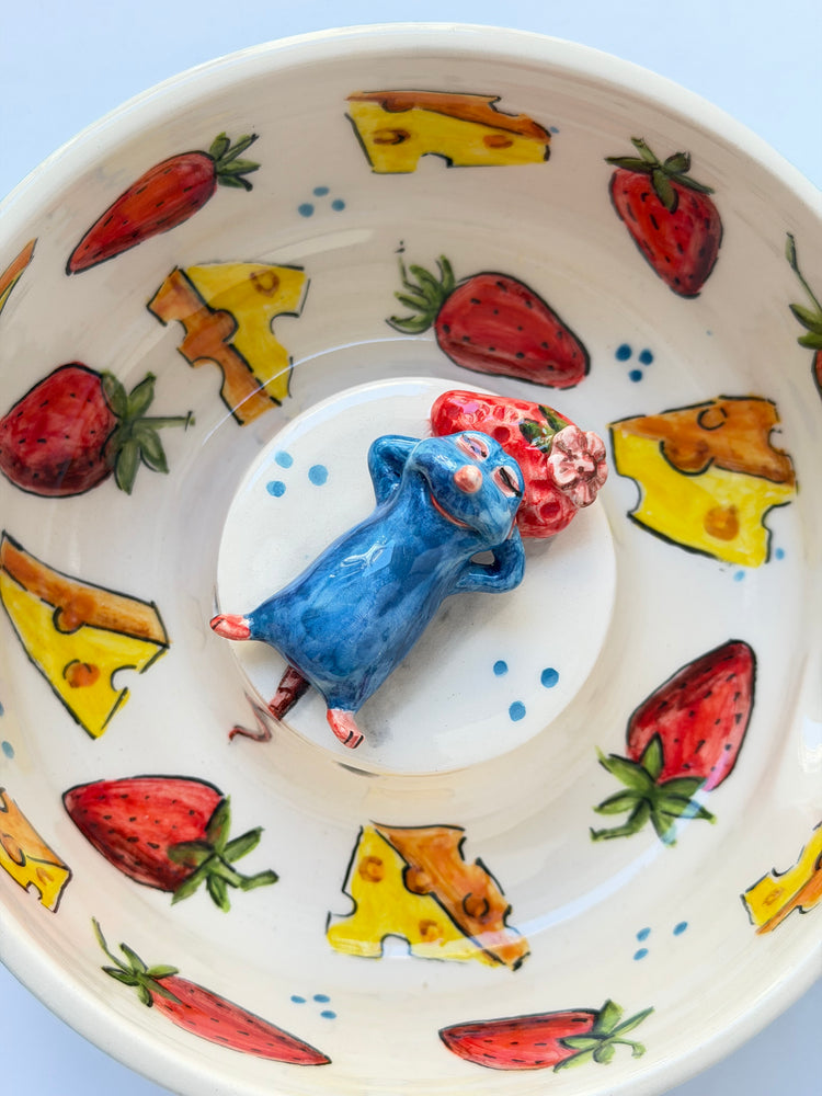 Little Chef handmade ceramic fruit washing bowl