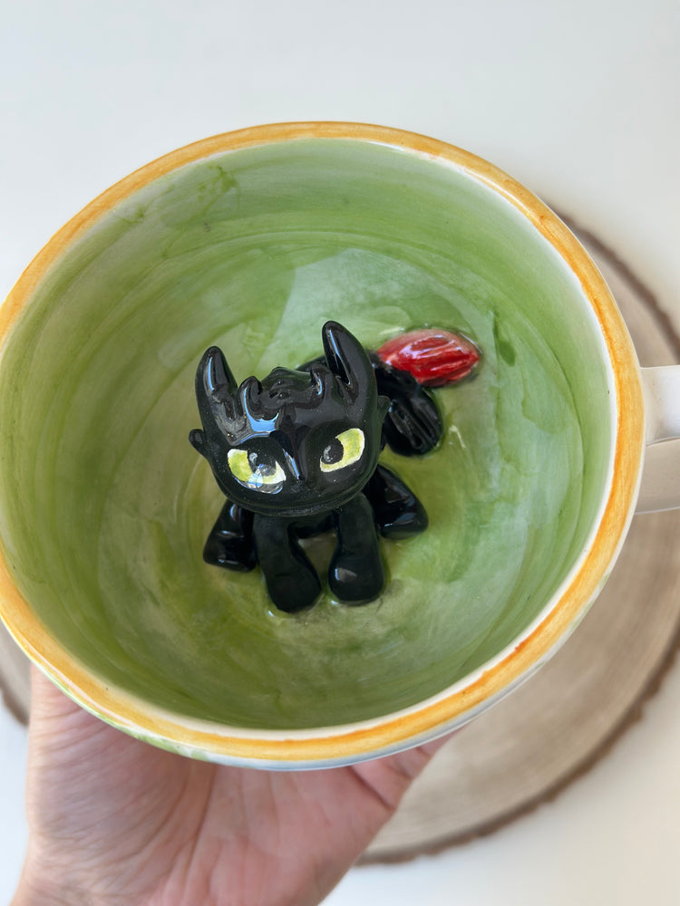 Dragon handmade ceramic mug