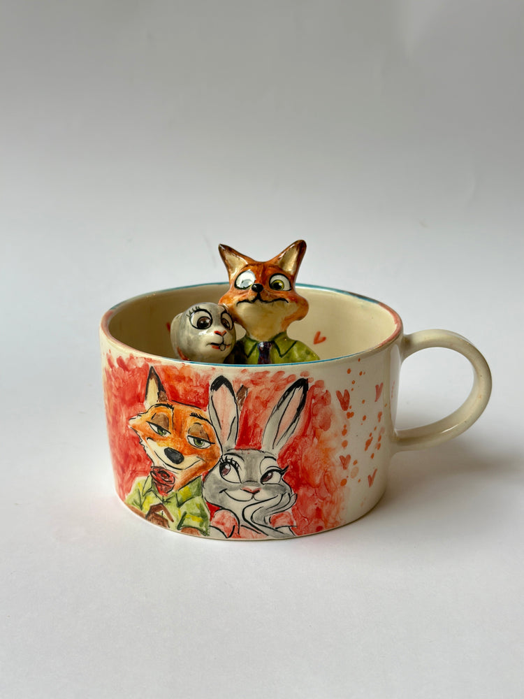 Nick and Judy handmade mug