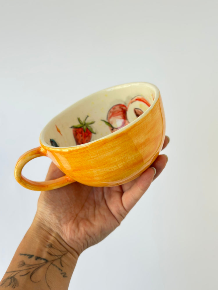 Summer Fruits Handmade special mug ceramic