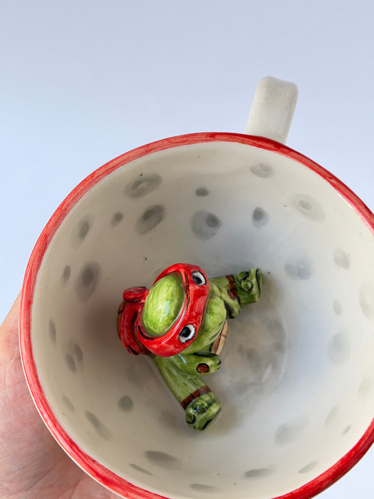 Turtle handmade ceramic mug