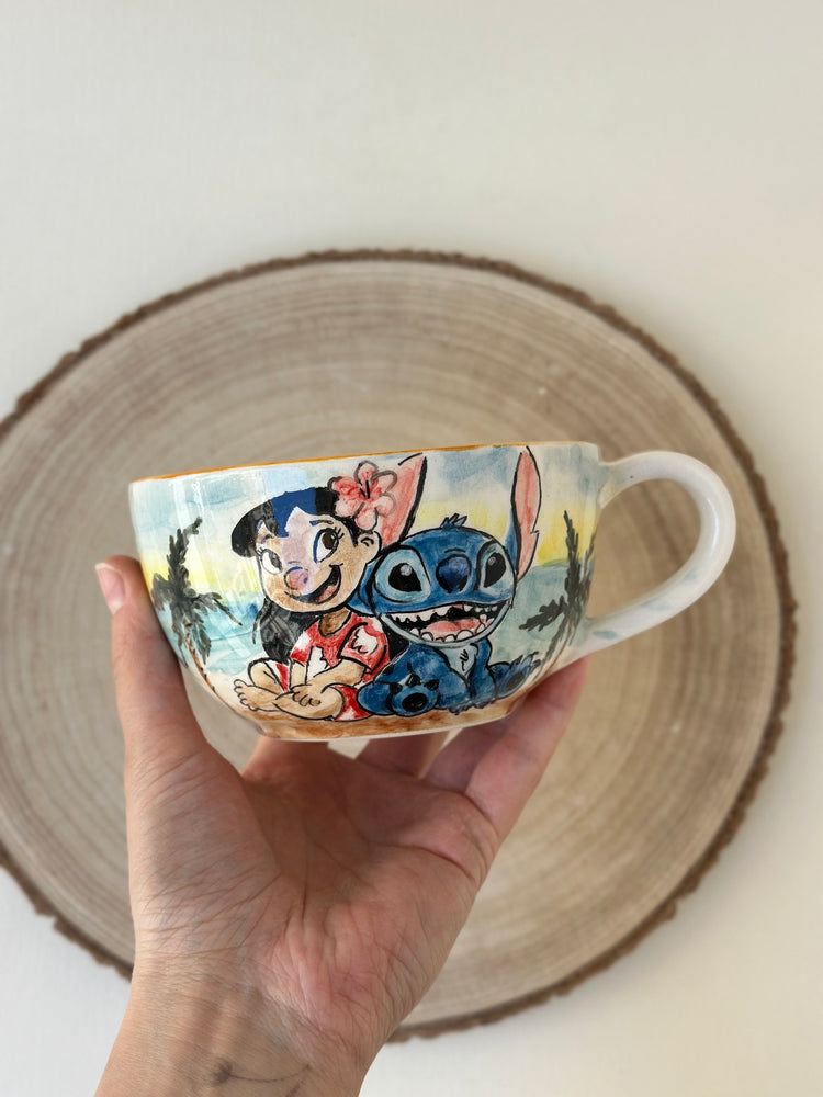 Stitch handmade mug
