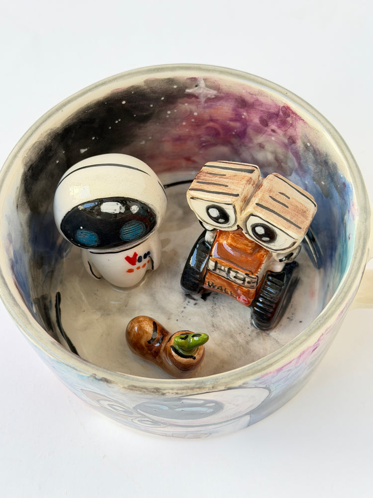 Couple handmade ceramic mug