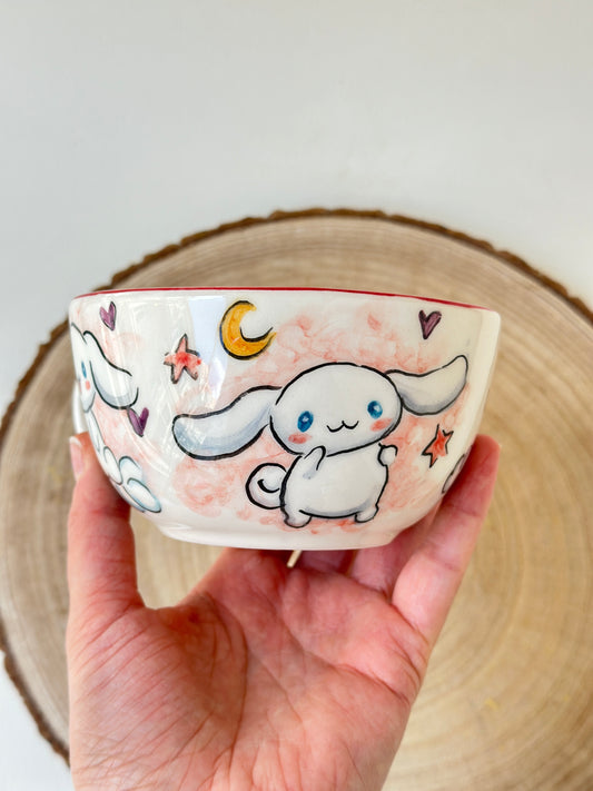 Handmade rabbit mug ceramic