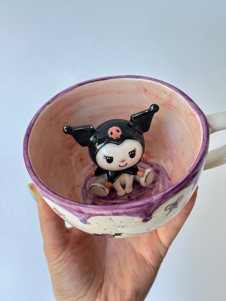 Cat handmade ceramic mug