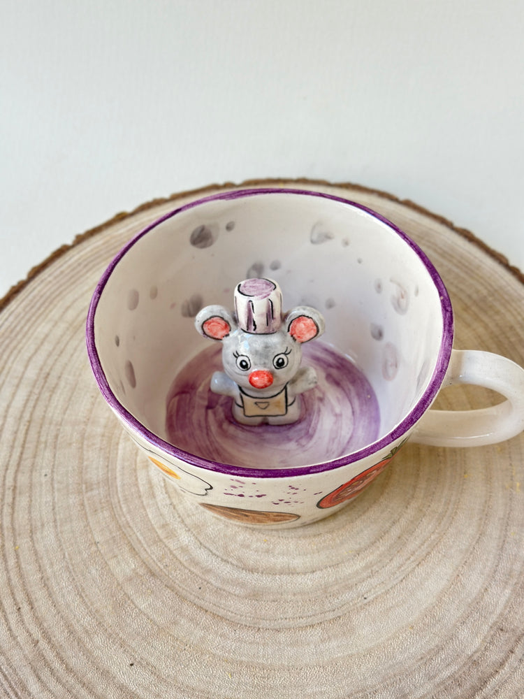 Little Chef mouse handmade mug