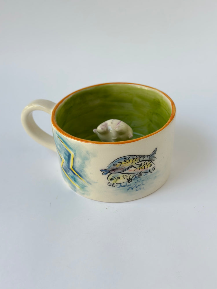 Dragon handmade ceramic mug