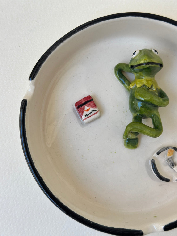 Kermit handmade ashtray