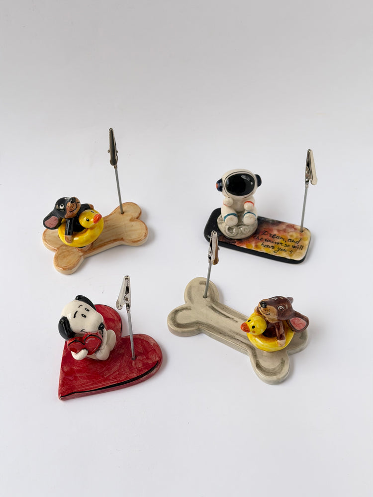 Dachshund handmade ceramic holder ( one piece)