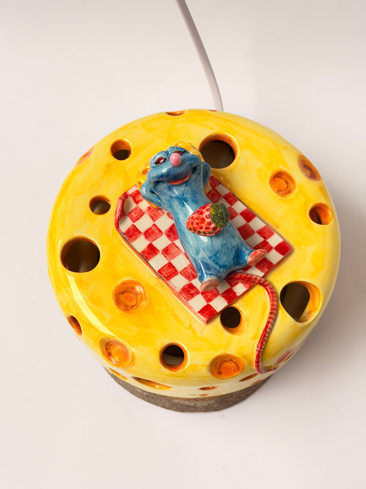 Little Chef ceramic handmade lamp