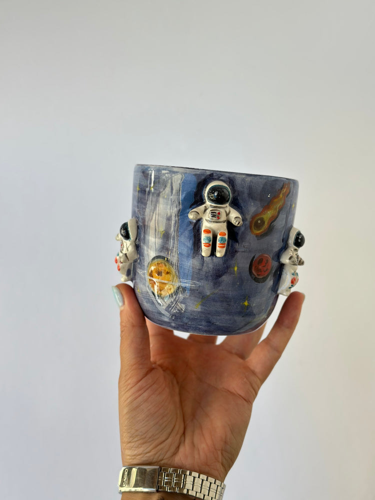 Astronaut handmade ceramic mug