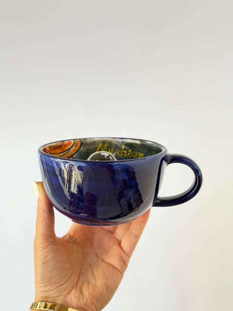 Astronaut handmade ceramic mug