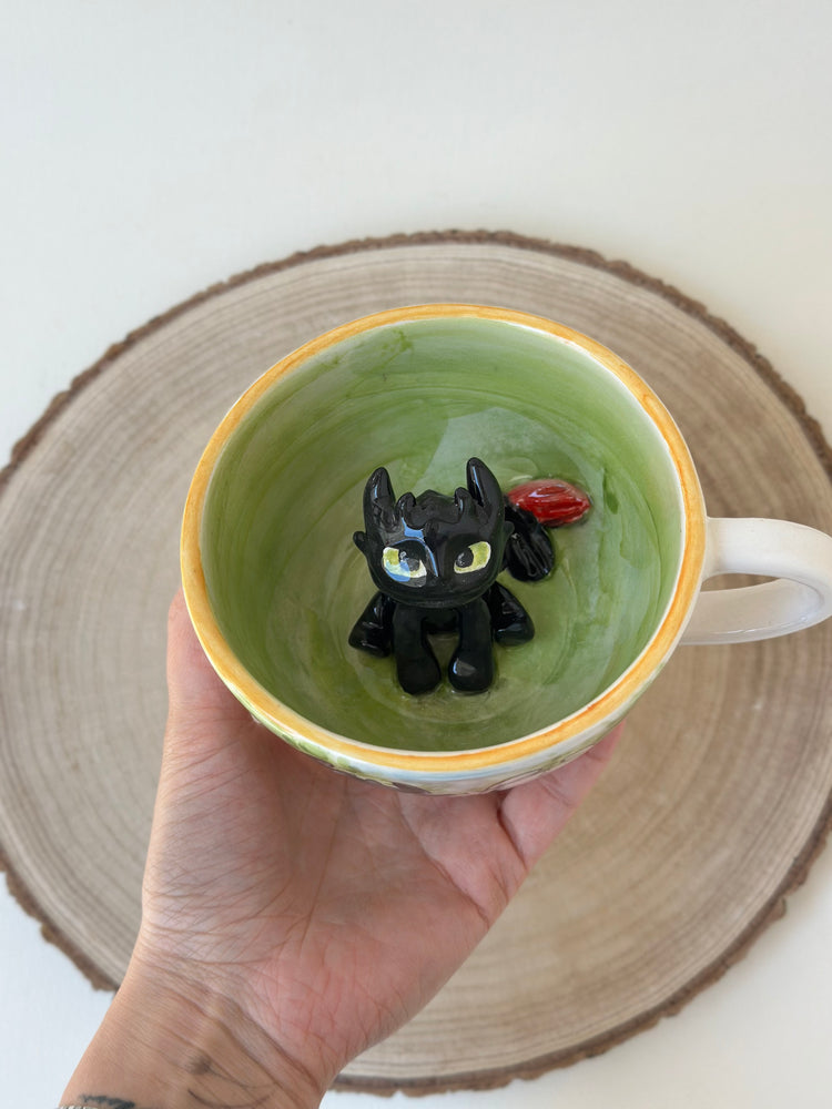 Dragon handmade ceramic mug
