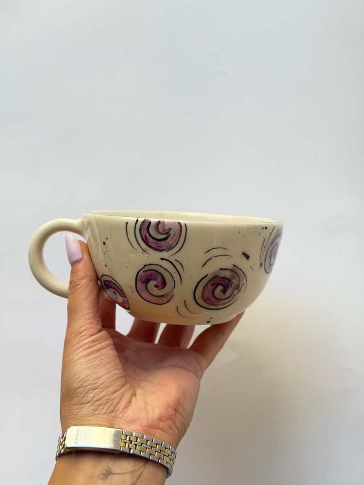 Cat handmade ceramic mug