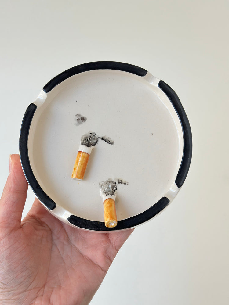 Handmade ceramic ashtray