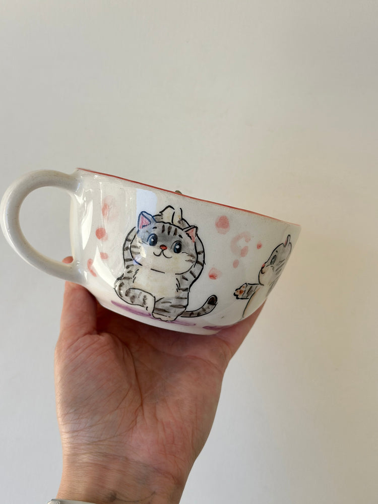 Cat handmade mug