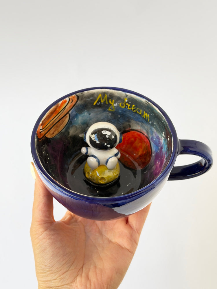 Astronaut handmade ceramic mug
