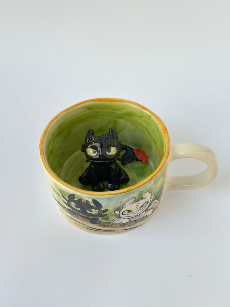 Dragon handmade ceramic mug