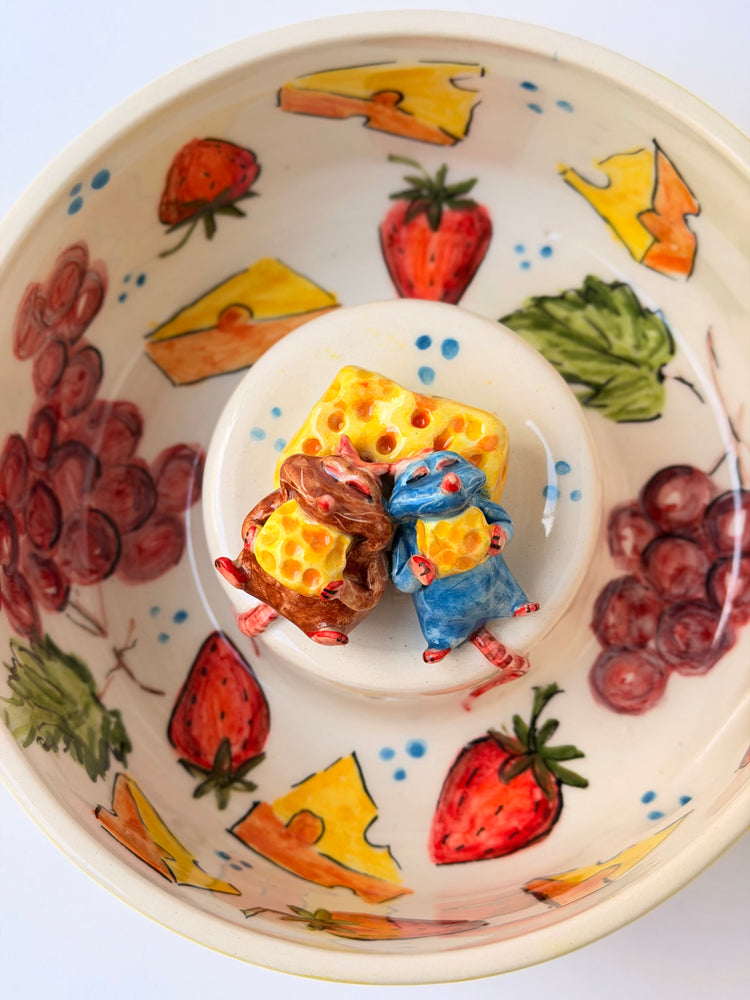 Little Chef and brother handmade ceramic washing bowl
