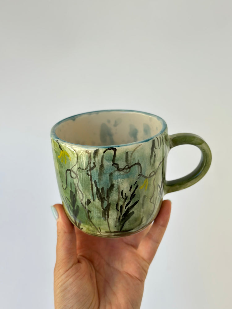 Monkey handmade ceramic mug