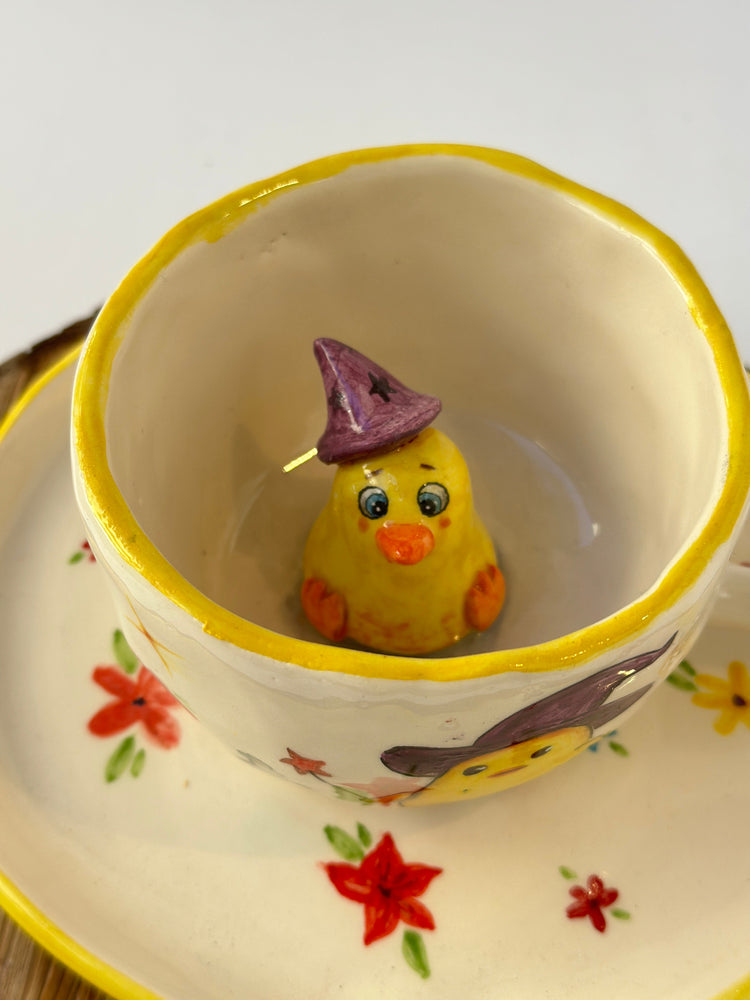 Chick 🐥 handmade mug and plate