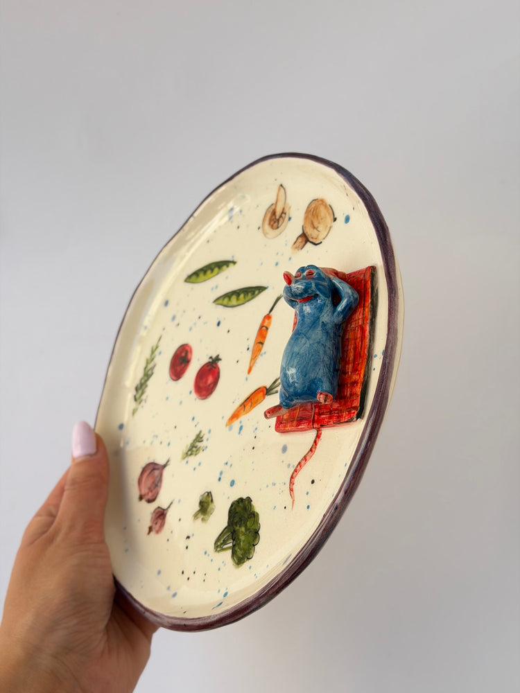 Little Chef handmade ceramic plate