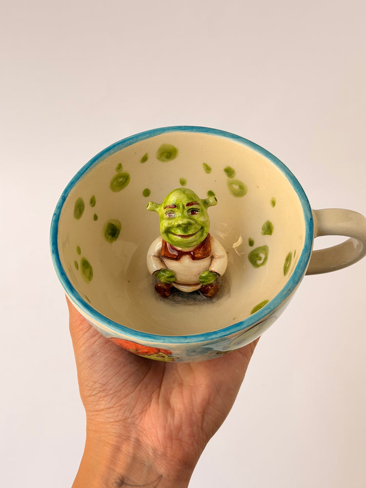 Green Giant handmade ceramic mug